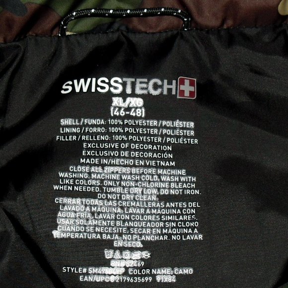 USMC Marines Mens Camo Full Zip Up Vest Jacket Coat sz. XL New Sewn on Logo - Picture 4 of 5